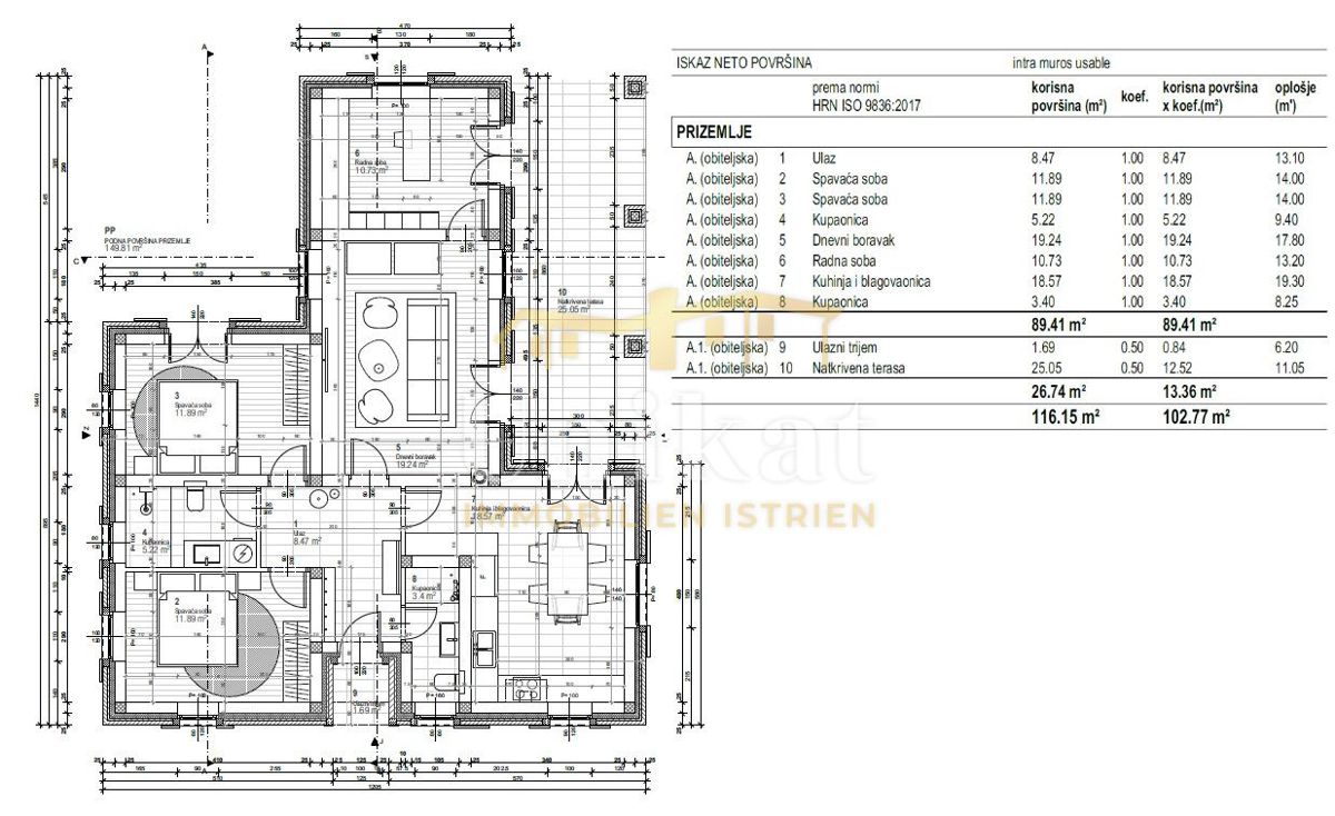 Casa al piano terra senza vicini a 10 km da Poreč - grande giardino